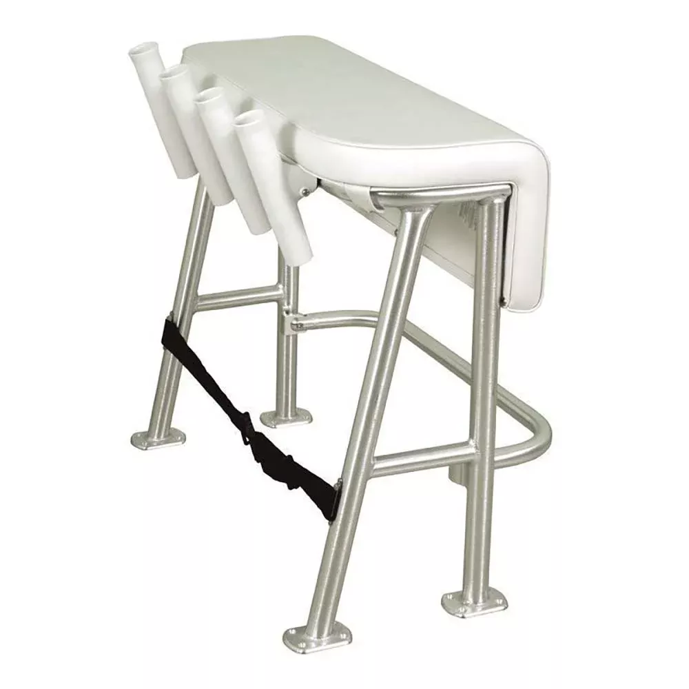 TACO Neptune III Leaning Post w/4 White Poly Rod Holders - L10-2005BSA-1