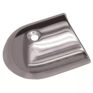 TACO Polished Stainless Rub Rail End Cap, 2-19/64-Inch
