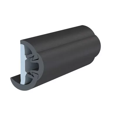TACO SuproFlex Black Rub Rail Kit, Vinyl Overlay, 80-Foot