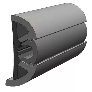 TACO SuproFlex Gray Rub Rail Kit, Gray Insert, 80-Foot