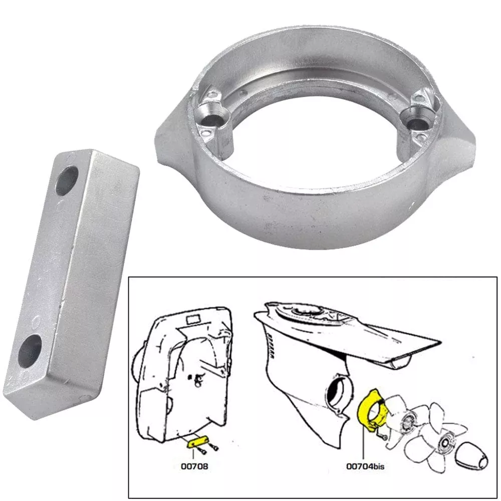 Tecnoseal Anode Kit w/Hardware – Volvo Duo-Prop 290 – Zinc