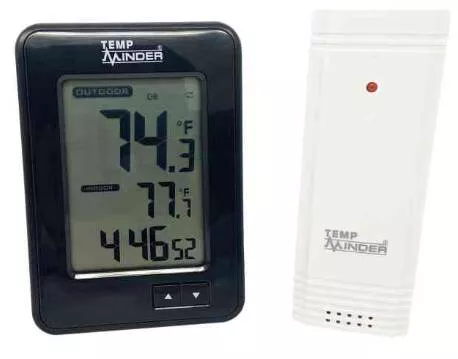 TempMinder Wireless Thermometer and Clock• TM22259VP