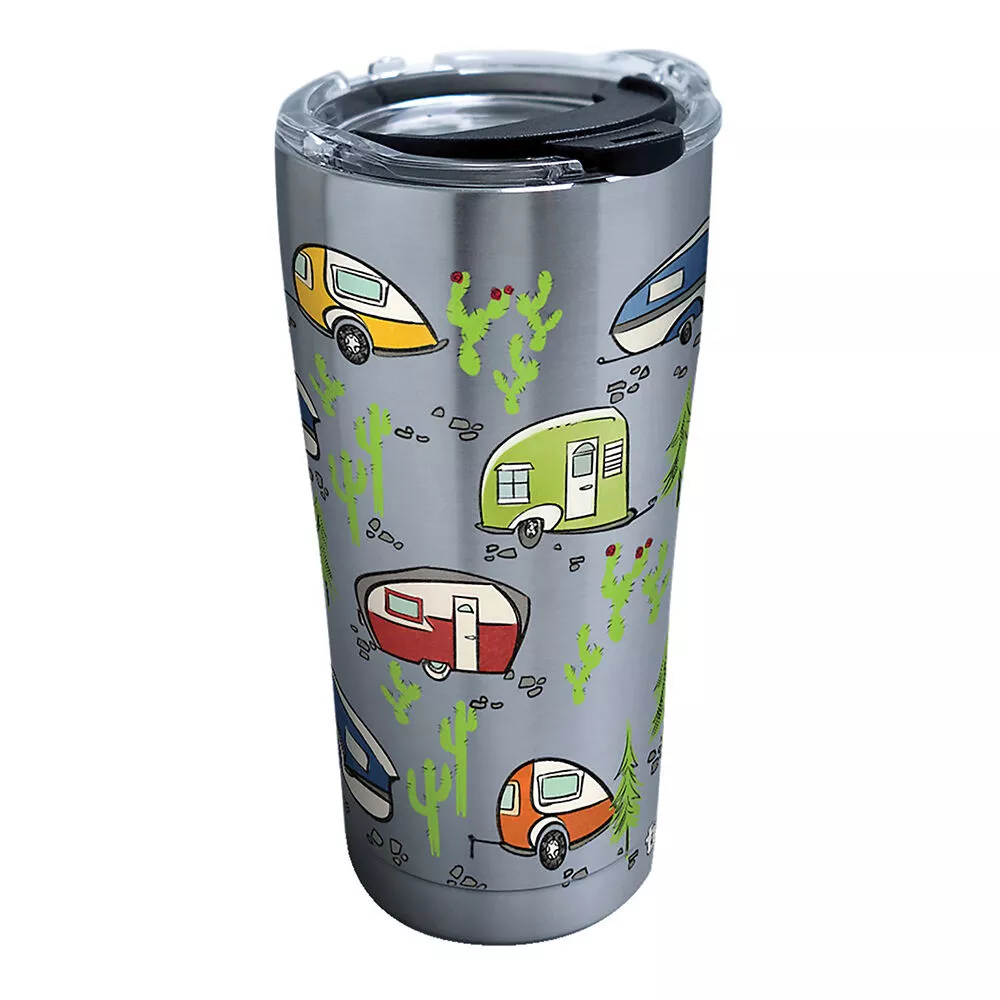 Tervis Stainless Steel Tumbler, 20 oz. Retro Camping