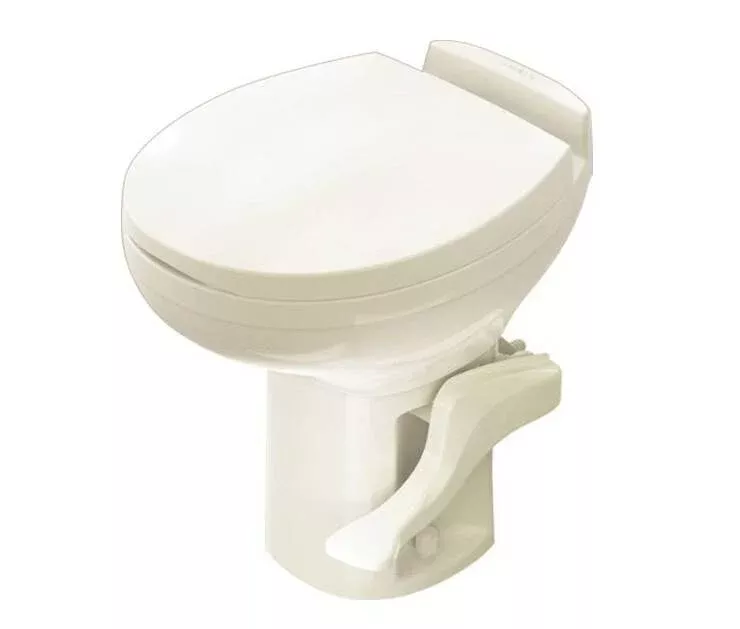 Thetford Aqua Magic Residence Bone Plastic High Profile Built-In Toilet with Hand Spray• 42175