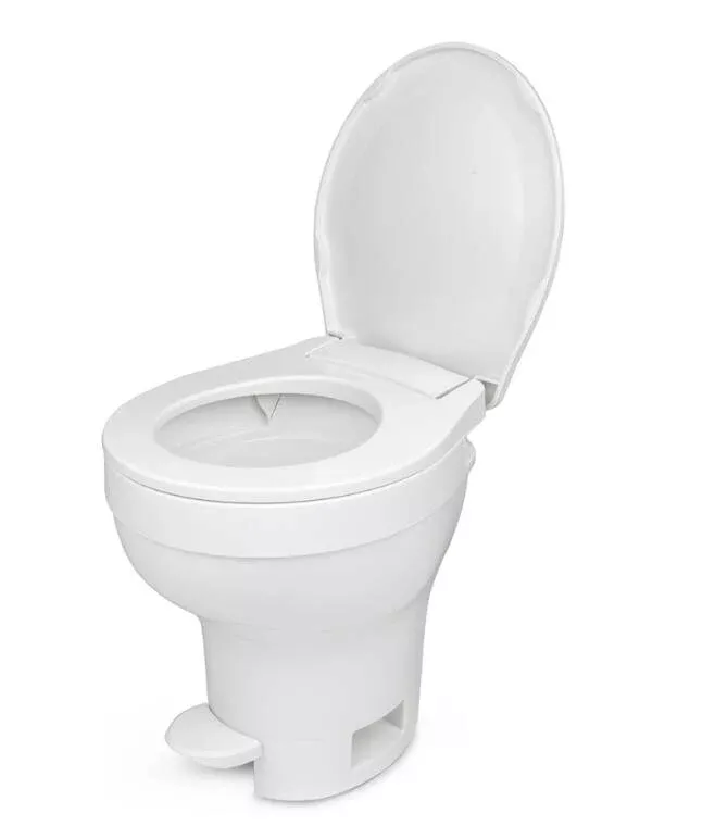 Thetford Aqua-Magic VI Permanent SloClose Toilet, High Profile, White• 31835