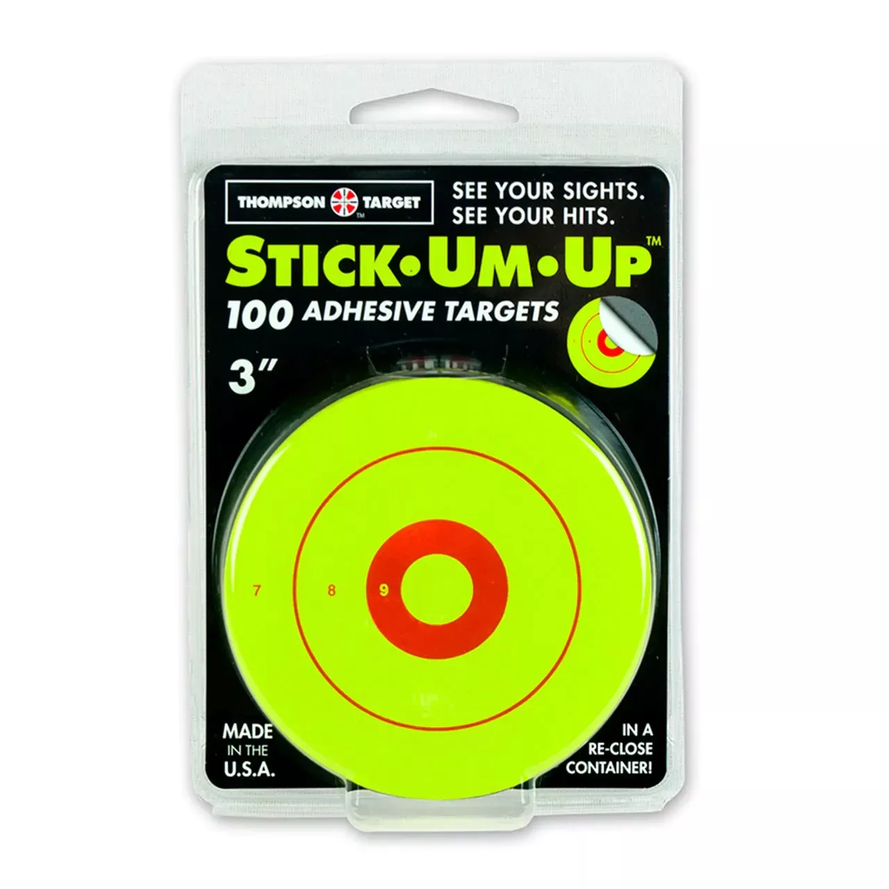 Thompson Stick-Um-Up Green 3″ Adhesive Targets