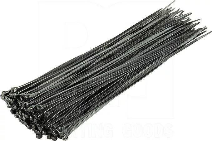 Tiewraps 11" Tie Wraps Black (Bag 100)