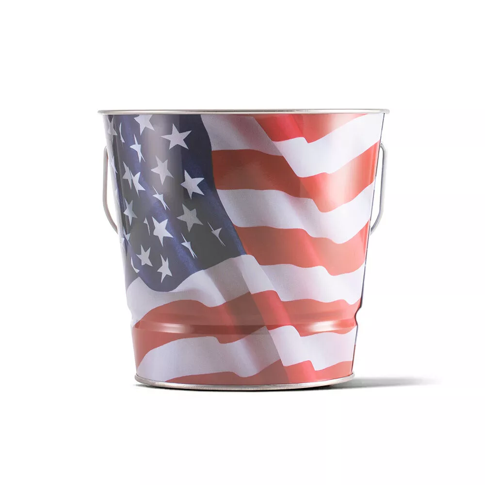 Tiki 16 oz. Citronella Wax American Flag Bucket