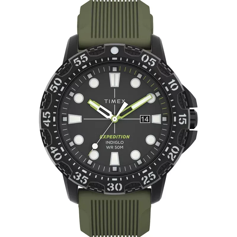 Timex Expedition Gallatin – Green DialGreen Silicone Strap