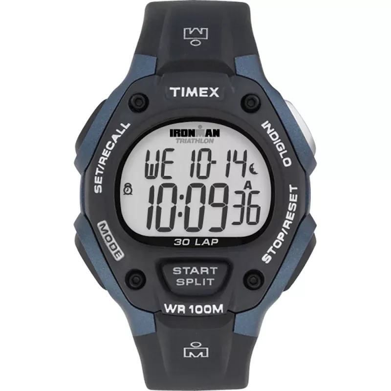 Timex IRONMAN Classic 30 Full-Size 38mm Watch – Grey/Blue
