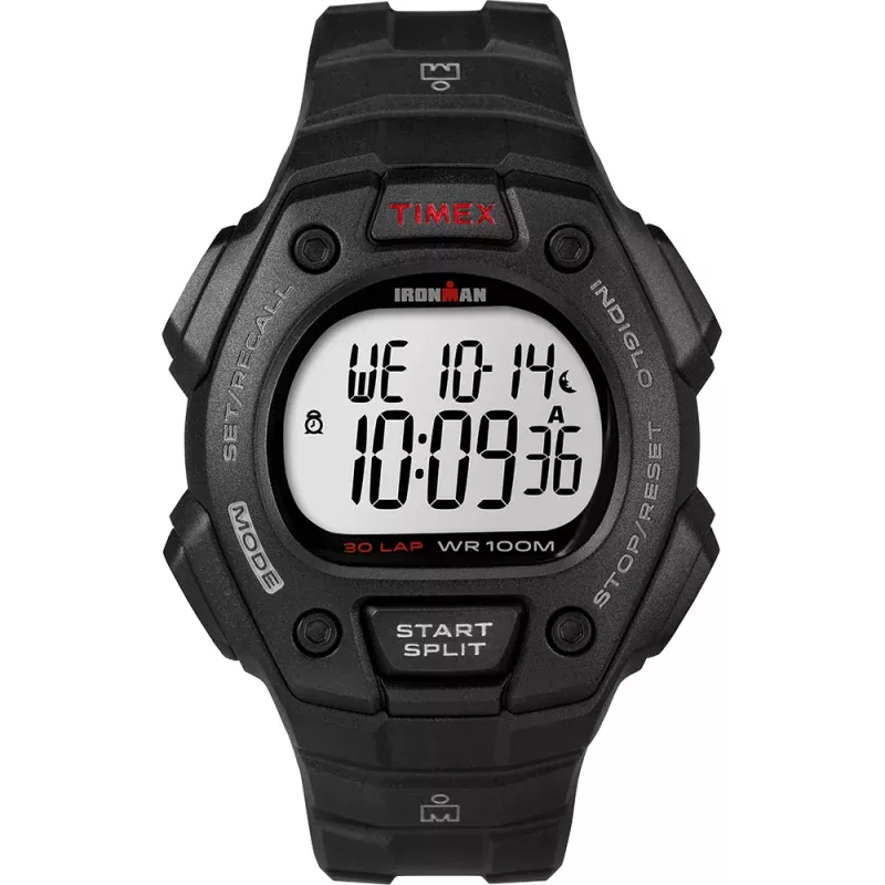 Timex IRONMAN Classic 30 Lap Full-Size Watch – Black/Red