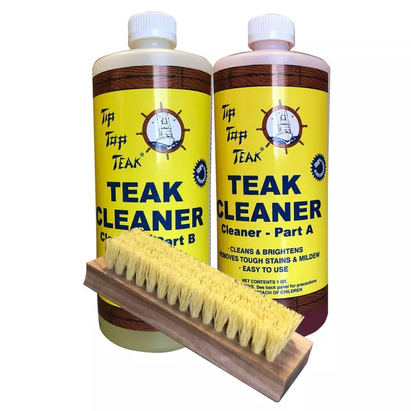 Tip Top Teak Cleaner Kit Part APart B w/Brush