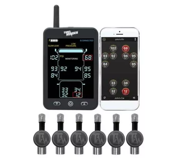TireMinder A1AS with 6 Flow Through Transmitters• TM22158