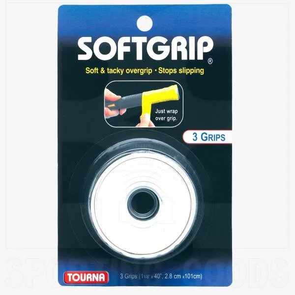 Tourna SoftGrip 3 Pack Overgrip White