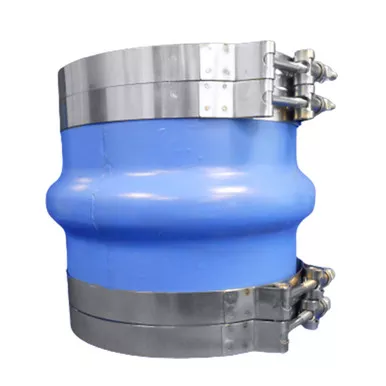Trident 8in Blue Silicone Molded Wet Exhaust Hump