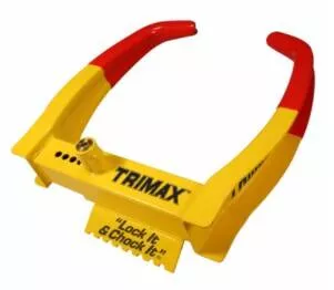 Trimax Deluxe Universal Keyed Alike Wheel Chock Lock - 2-Pack• TCL275