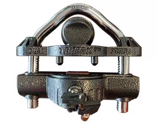 Trimax Universal Dual-Purpose Trailer Coupler Lock with an Integrated U-Lock Feature• UMAX50D