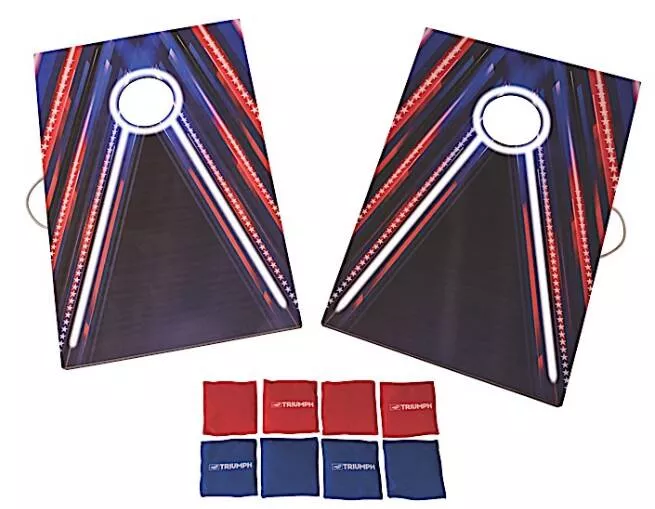Triumph LED Keyhole 2 ft. x 3 ft. Cornhole Set• 35-7360-3