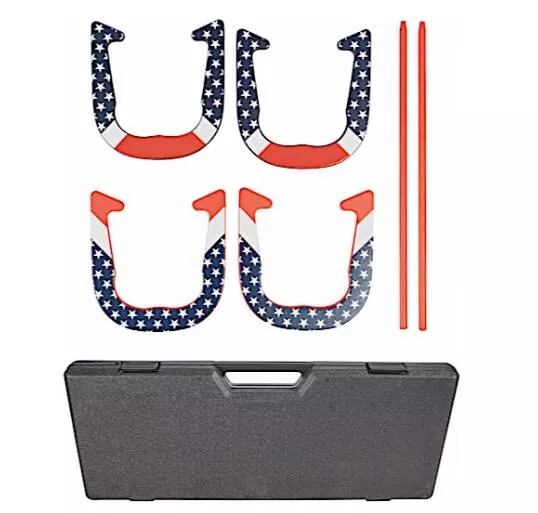 Triumph Patriotic Forged Horseshoe Set• 35-7075-3