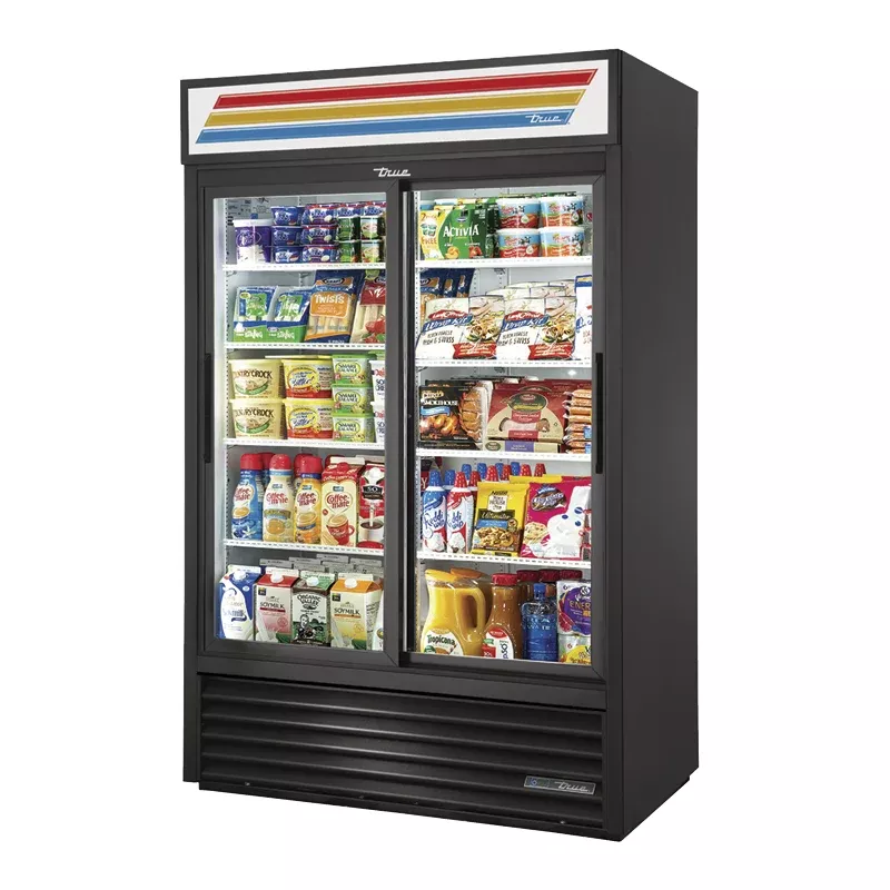 True Refrigeration GDM-45-HC-LD_BL Refrigerated Merchandiser Two-section