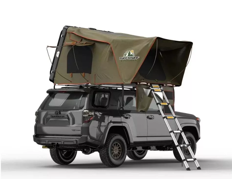Tuff Stuff Alpha Hard Top Side Open Tent, Gray, 3+ Person• TS-RTT-CS-GR