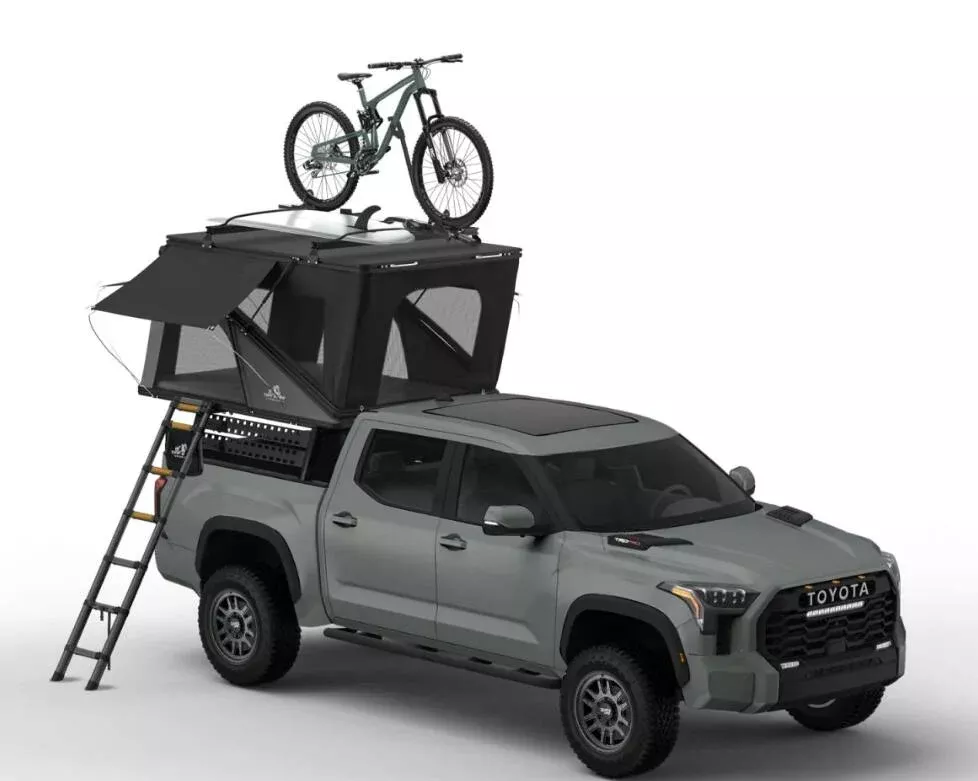 Tuff Stuff Alpine SixtyOne Aluminum Shell Roof Top Tent• TS-1-1900BLK