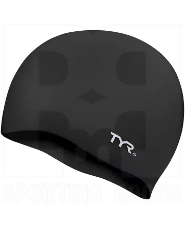 TYR Adult Swim Cap Black