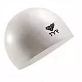 TYR Adult Swim Cap White