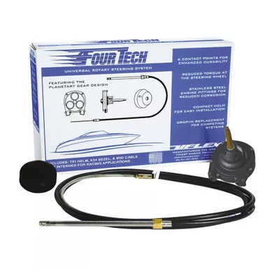 Uflex Fourtech 8-Foot Black Mach Steering System