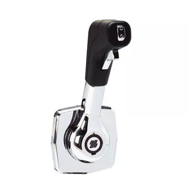 Uflex Single Lever Side Mount Control Black Chrome