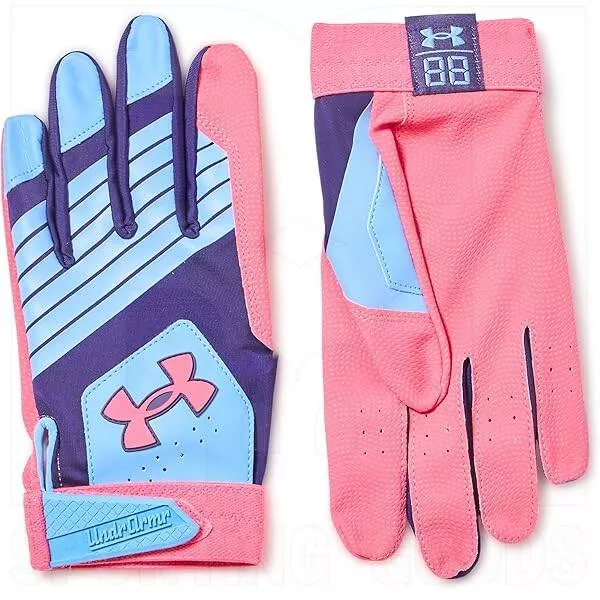 Under Armour Ua Clean Up Bat Gloves Columbia/Pink