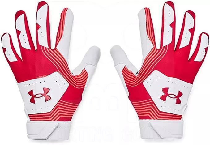 Under Armour Yard Batting Gloves White/Red