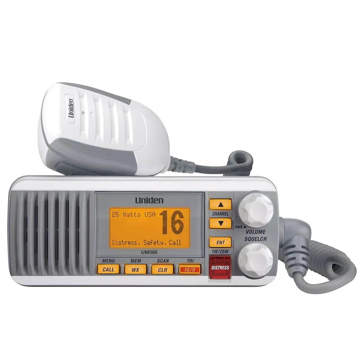 Uniden UM385 Fixed Mount Marine Radio White