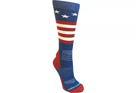 UNISEX STARS & STRIPES SOCKS M/L RED WHITE AND BLUE