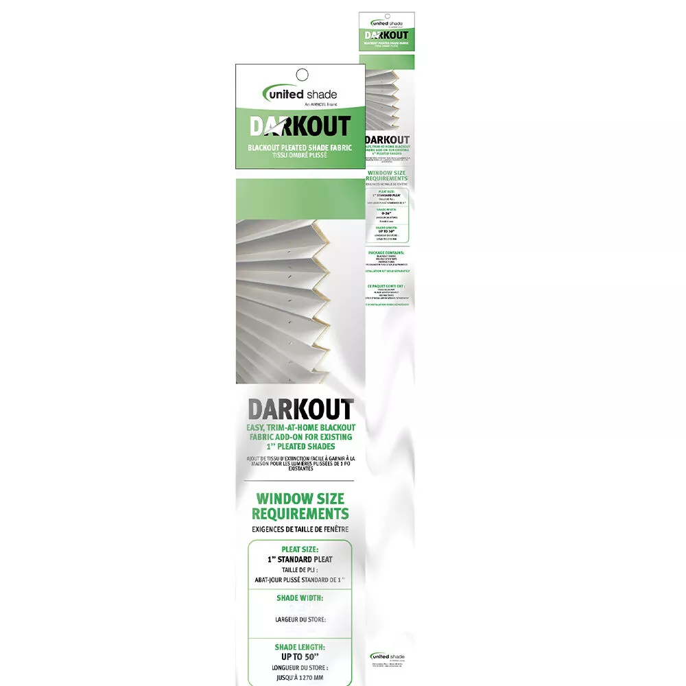United Shade Darkout Kit, 50"W x 50" Drop