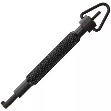UZI Rotating Handcuff Key Black Stainless 3.75 Inch