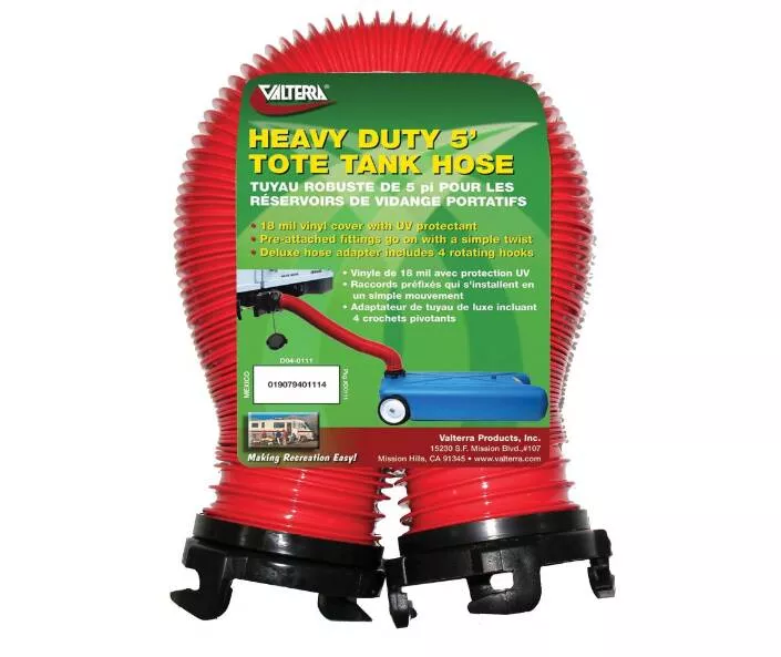 Valterra 5' Red Heavy Duty Tote Tank Hose• D04-0111