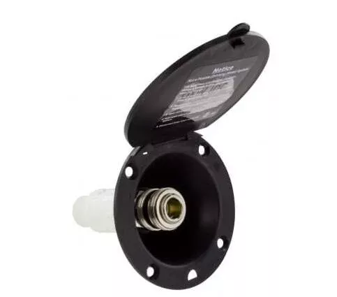 Valterra D&W, Spray-Away Port, Plastic, Black• PF147006