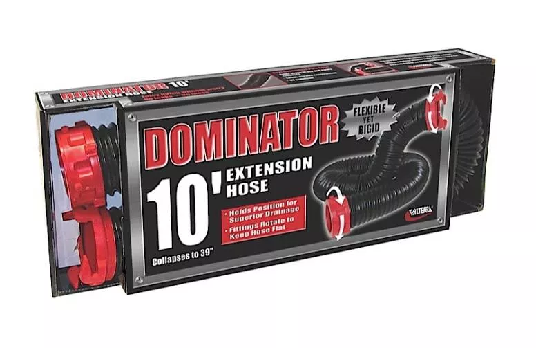 Valterra Dominator 10' Black Sewer Extension Hose• D04-0200