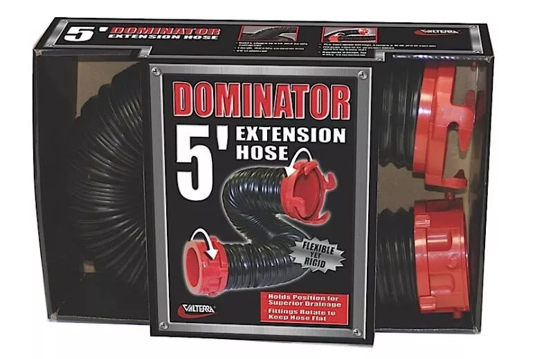 Valterra Dominator 5' Black Sewer Extension Hose• D04-0205