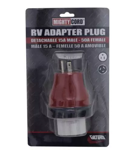 Valterra Mighty Cord 15A-50A Detachable Adapter Plug• A10-1550DAVP