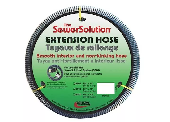 Valterra SewerSolution 15' Sewer Extension Hose for Use with the SewerSolution System• SS15