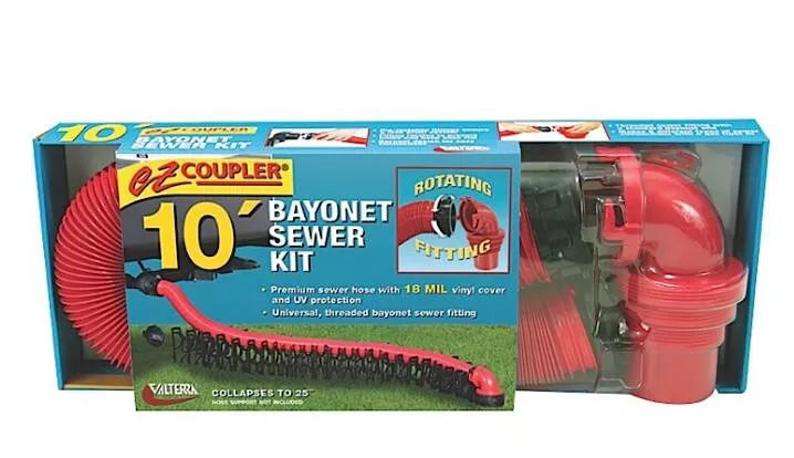Valterra Standard EZ Coupler Bayonet Sewer Kit – 10’• D04-0114
