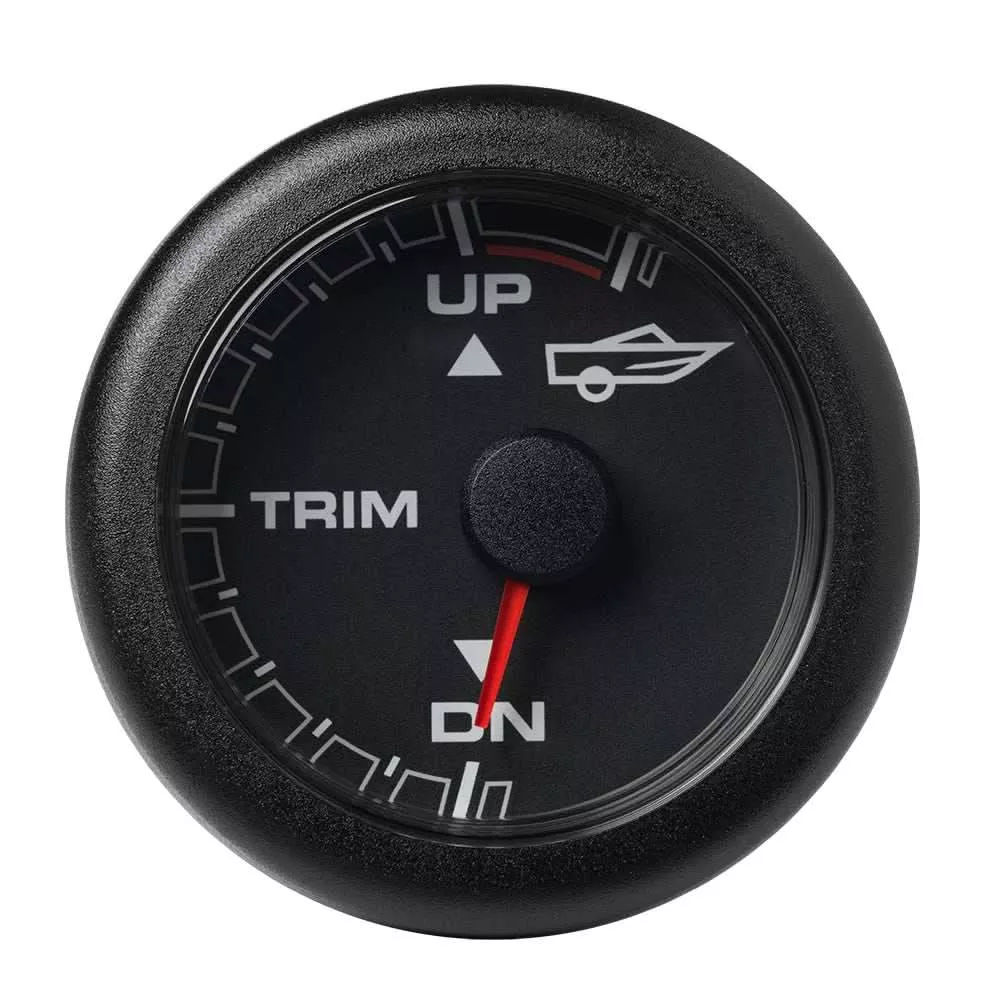 VDO 2-1/16" (52mm) OceanLink Engine Trim - Up/Down - Black Dial & Bezel - A2C1065830001