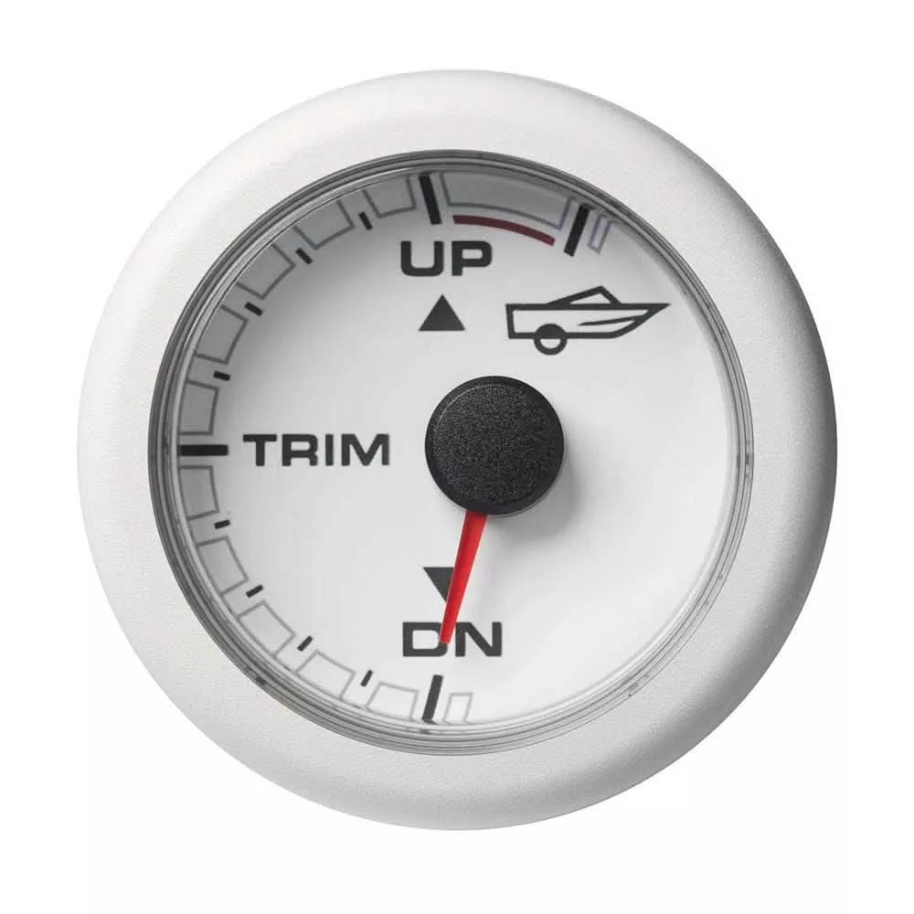 VDO 2-1/16" (52mm) OceanLink Engine Trim - Up/Down - White Dial & Bezel - A2C1065840001