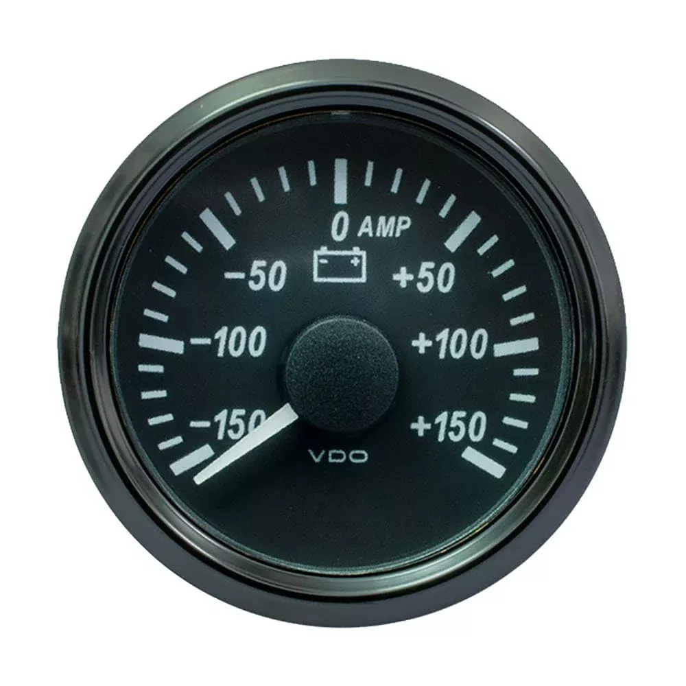 VDO SingleViu 52mm (2-1/16″) Ammeter – 150 AMP