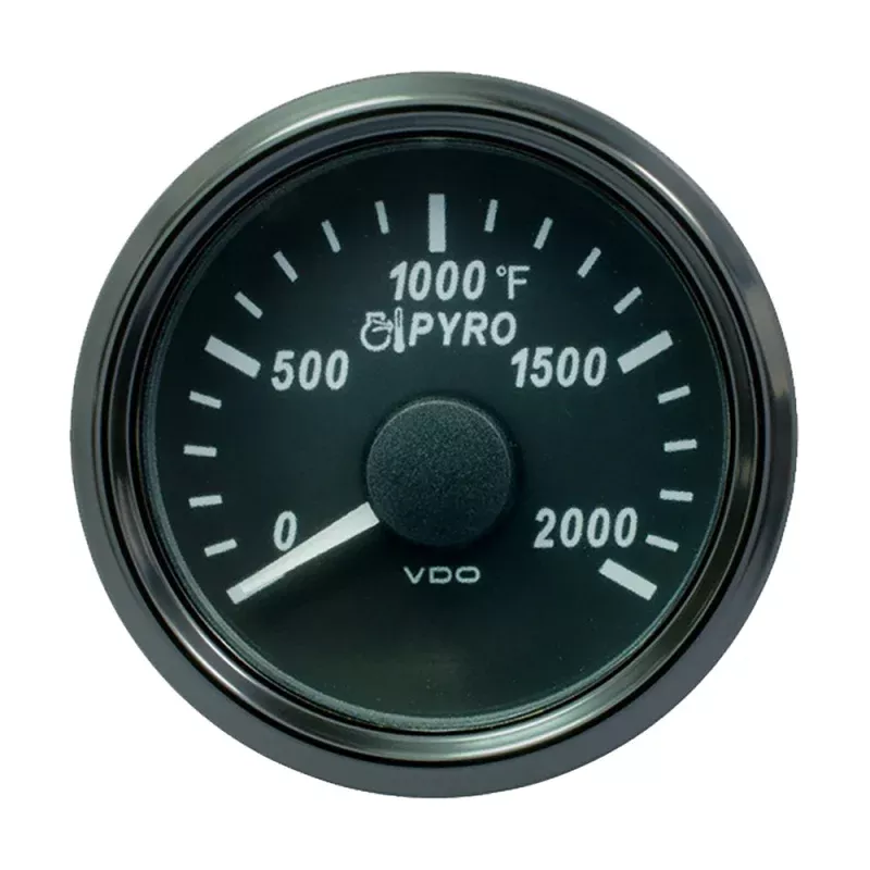 VDO SingleViu 52mm (2-1/16) Exhaust Gas Temp. Gauge – 2000F