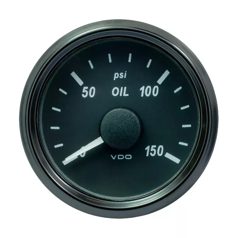 VDO SingleViu 52mm (2-1/16) Oil Pressure Gauge – 150 PSI
