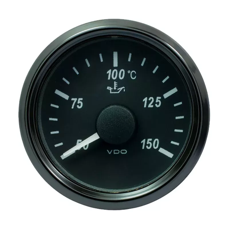 VDO SingleViu 52mm (2-1/16) Oil Temp. Gauge – 150 C – 322-18 Ohm
