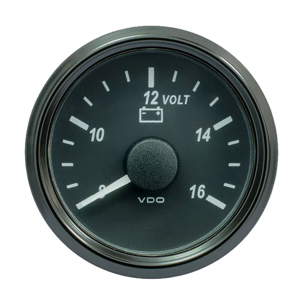 VDO SingleViu 52mm (2-1/16) Voltmeter f/12V Systems